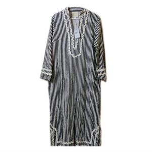 Sail to Sable Navy and White Classic Caftan  Size Large